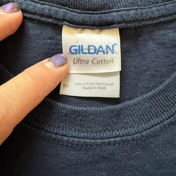 A97-Alaska Wolf Tee - blue cotton streetwear tee #wolftee #y2k - Picture 3 of 5